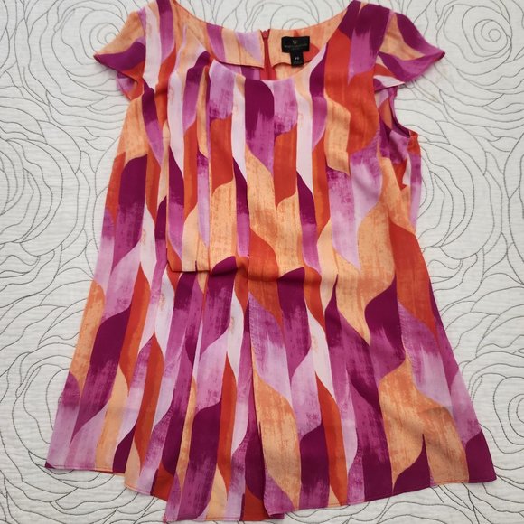 [PS] Colourful Short Sleeve Worthington Petite Blouse - Picture 2 of 11